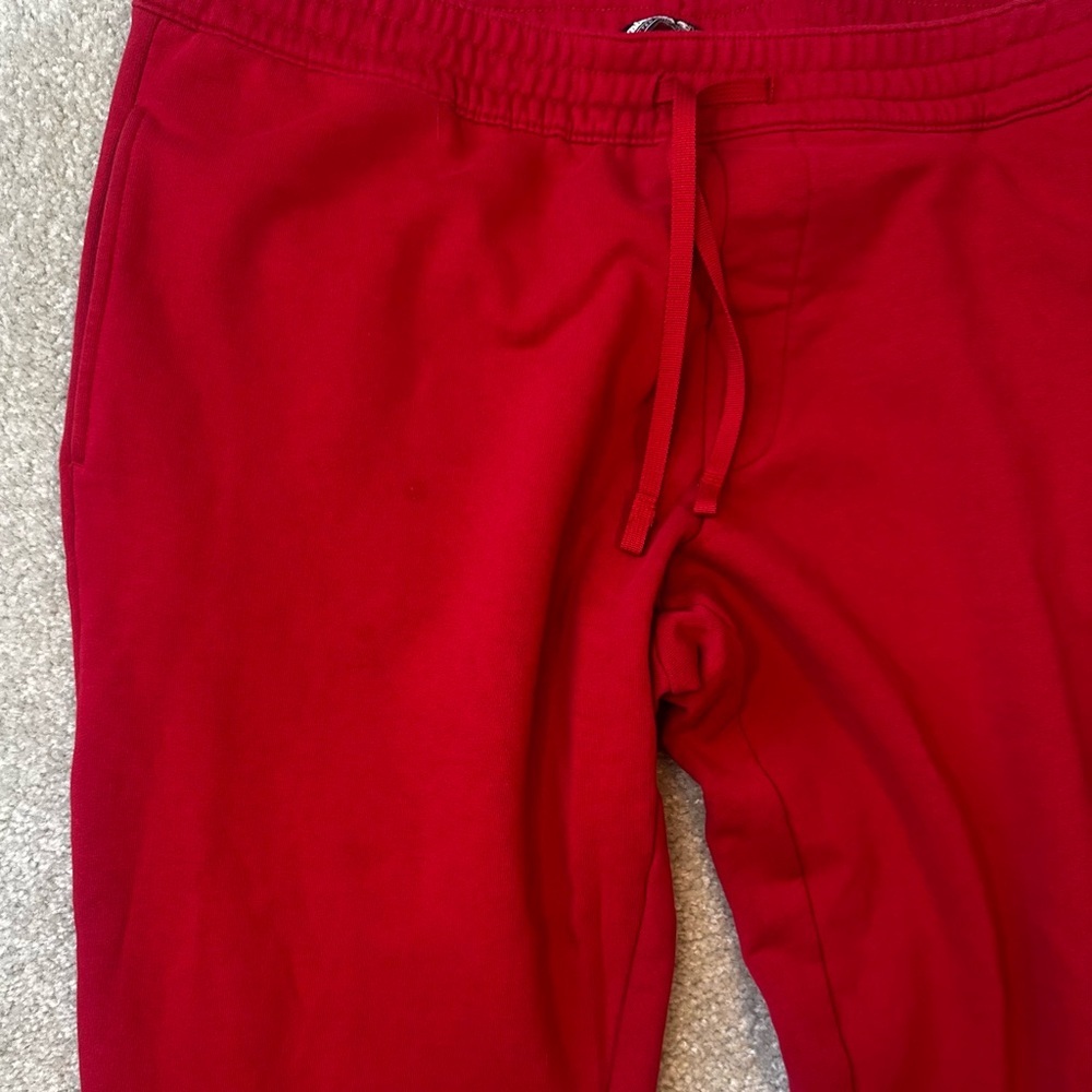 Timberland Men’s XXL Red Sweatpants with Black Logo - Picture 3 of 6